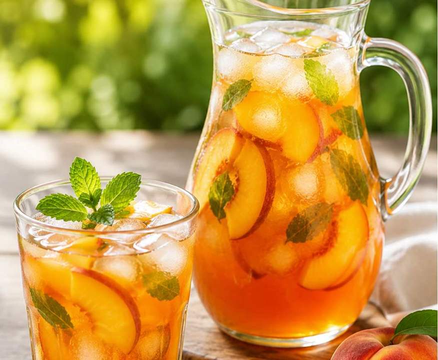 Ice tea pêche & vanille